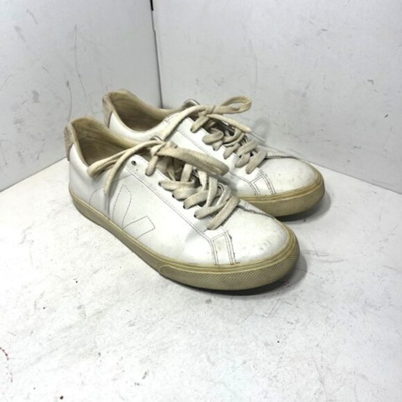 Veja Shoes - Veja Esplar Low Top Leather White Sneaker‎ Sz 5